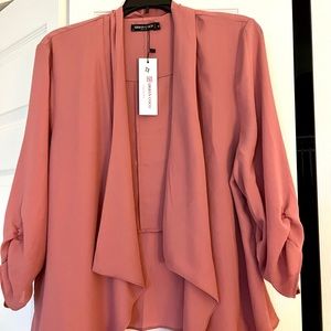 Lightweight peach colored jacket